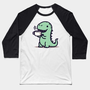 Retro kawaii tea rex tyrannosaurus Baseball T-Shirt